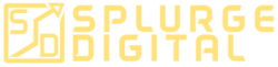 Splurge Digital Title Logo Lite in Yellow